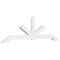 Ekena Millwork Vanguard Architectural Grade PVC Gable Bracket, 84"W x 24 1/2"H x 2"D x 4"F, 7/12 Pitch GBP084X25X0204VAN00 - alternate 1